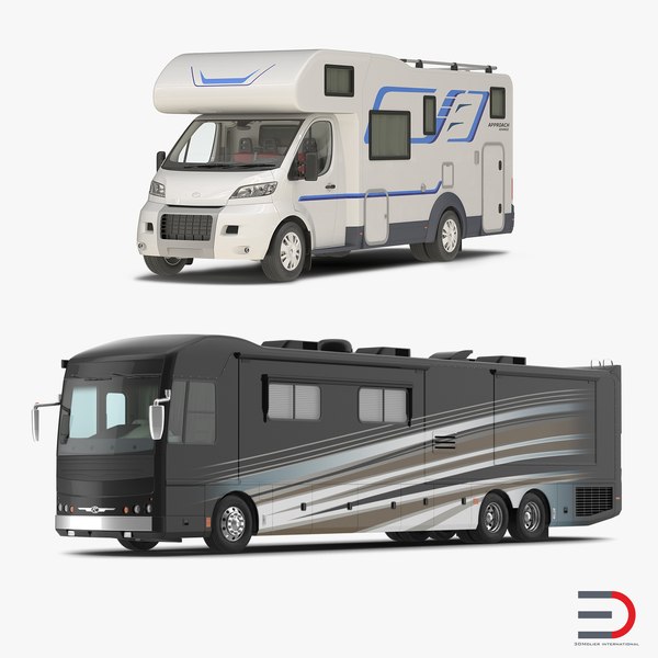 Motorhomes 3D Models Collection