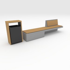 3D Bench Park 51 model