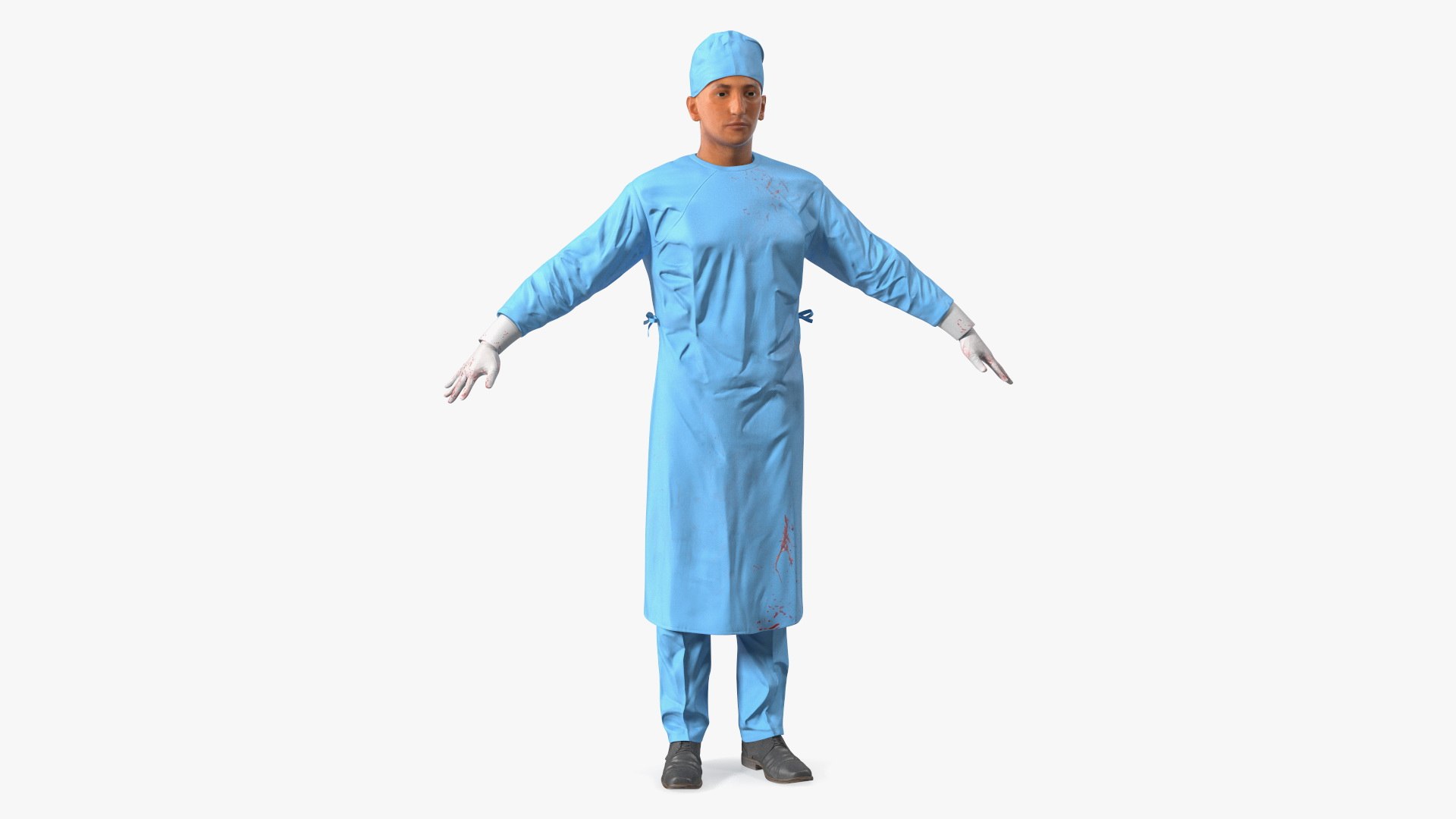 Blood Stained Surgeon Doctor 3D model preview