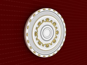 rosette decorative molding 3D model