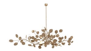 Currey and company Lunaria Oval Chandelier 3D model