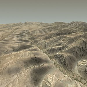 terrain afghan afghanistan 3d model