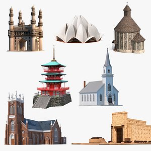 Religious Buildings Collection 5 3D