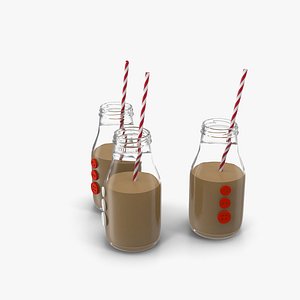 3d bottles milk