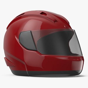 Protective Racing Helmet Red