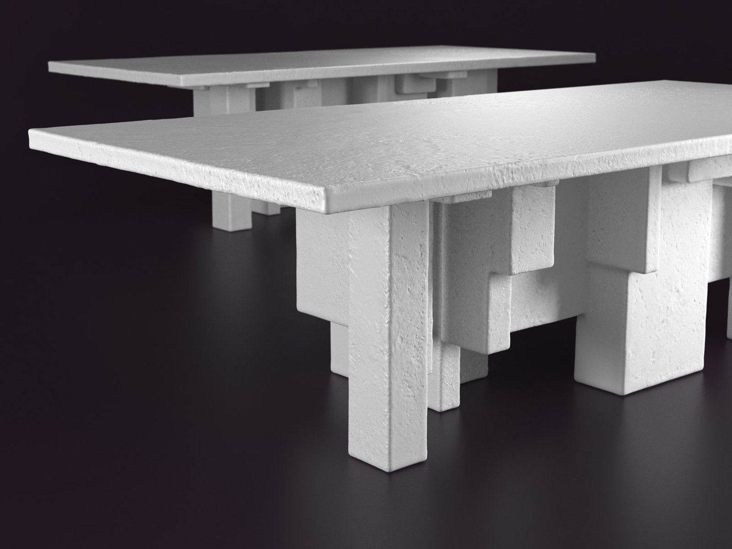 Primitive table 3D model - TurboSquid 1162167