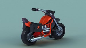 3D custom e motor race racing motorbike motor moped motorscooter