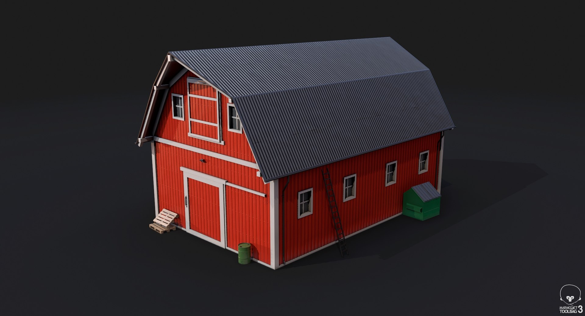 Red Barn 10 3D - TurboSquid 2151406