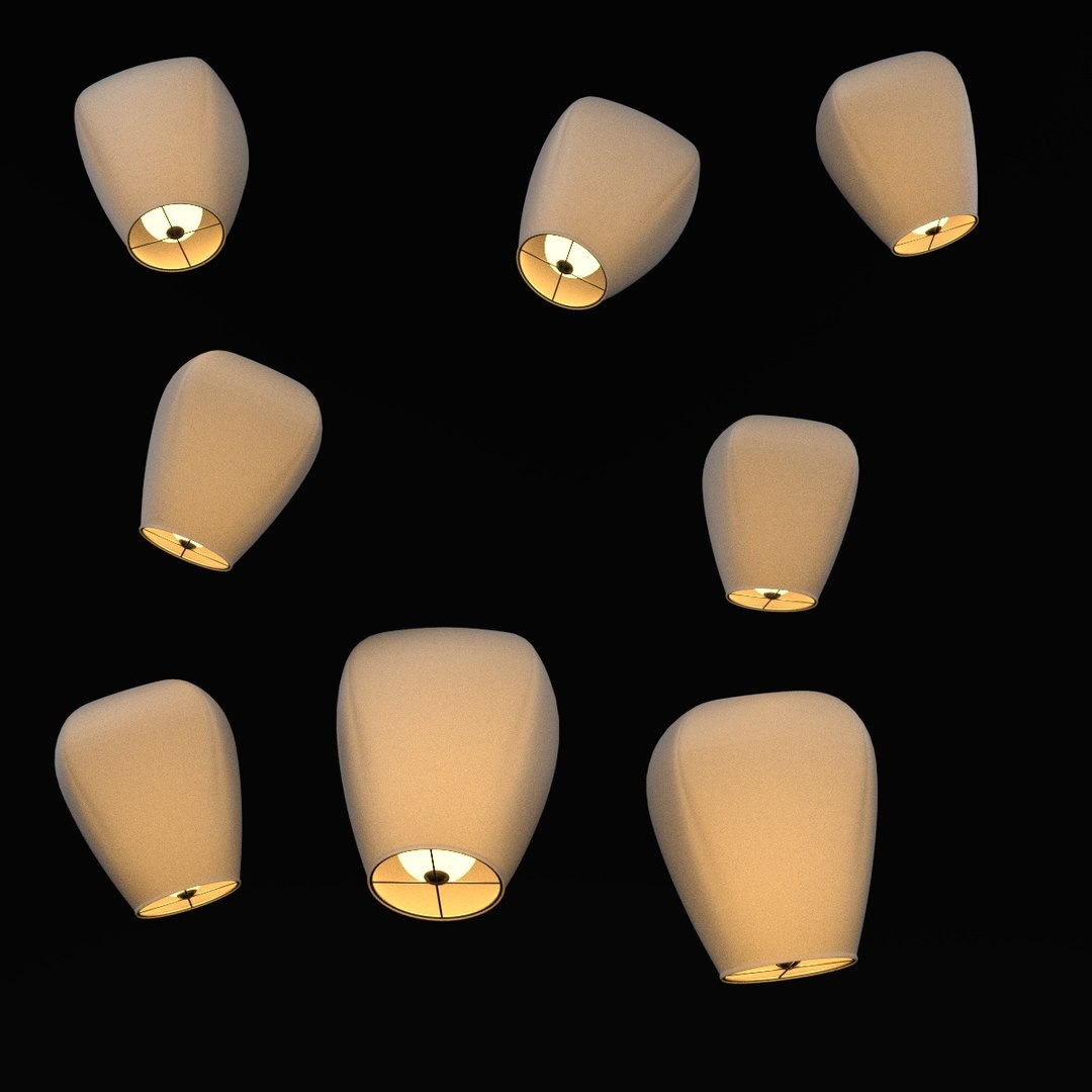 3d Model Chinese Lanterns 3d Model Chinese Lanterns