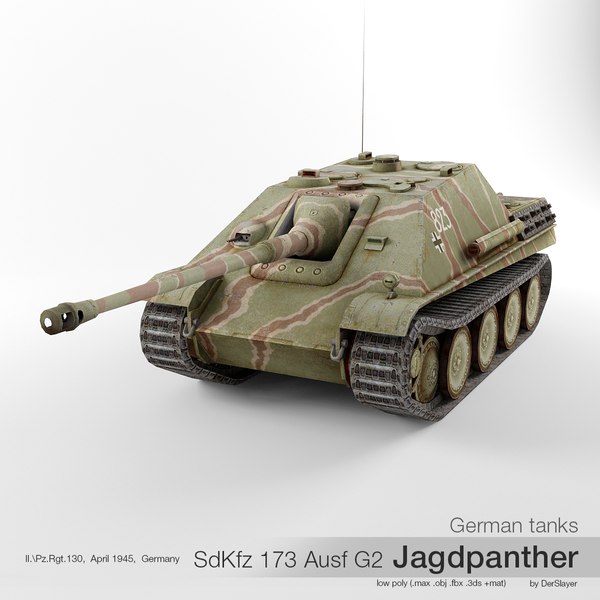 3D модель Немецкий танк Sd Kfz 173 Jagdpanther '823' - TurboSquid 1170722