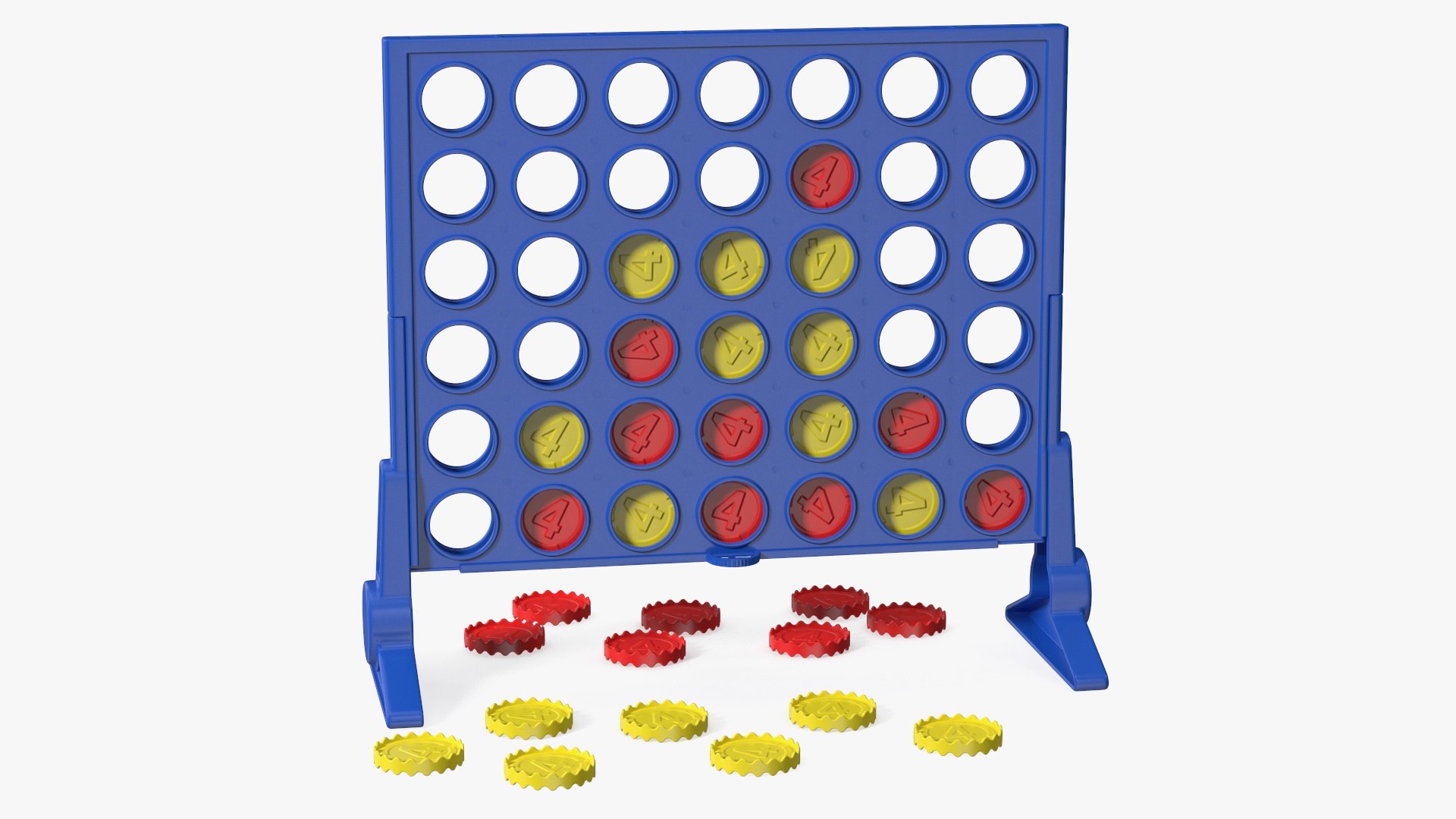 Puissance 4 Board Game 3D model preview