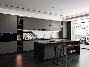 3D Modern kitchen