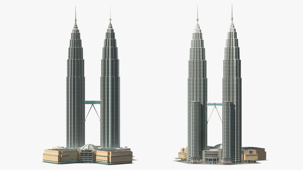 3D model Petronas Towers Twin Skyscrapers - TurboSquid 1745088