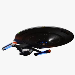 federation starship lilith classes 3D