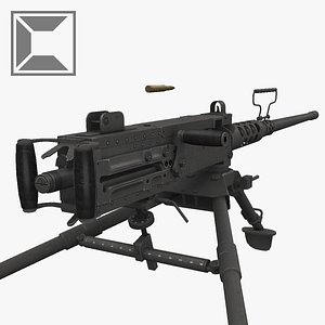 3d model m2 browning