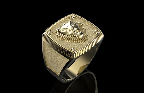 3D signet lion