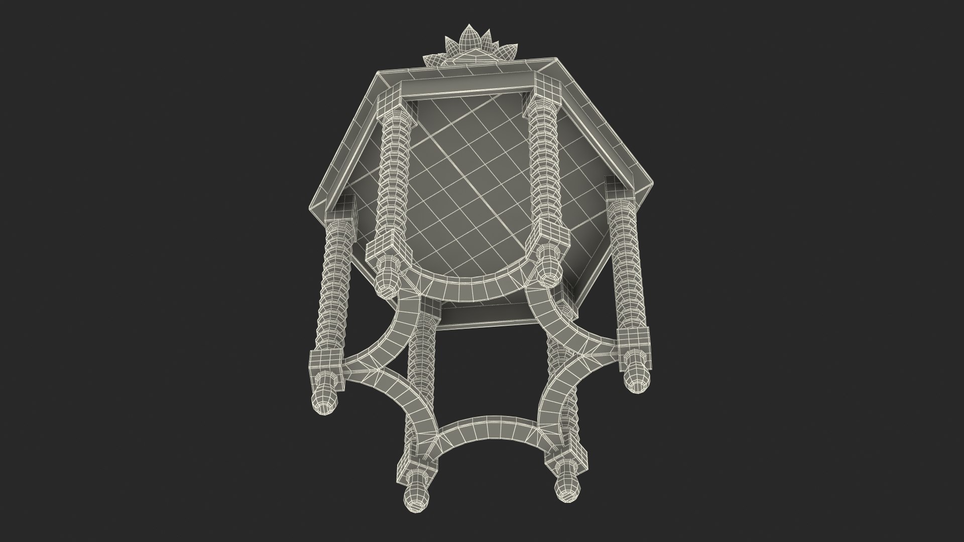 Side Table With Decor 3D Model - TurboSquid 2392351
