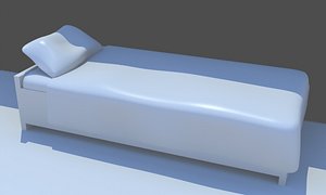 3d model single bed