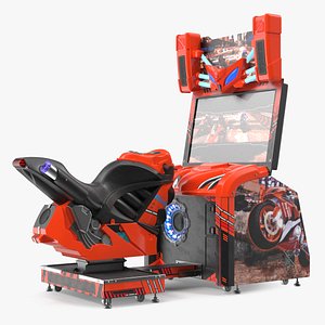 3D Motorcycle Racing Arcade Machine ON