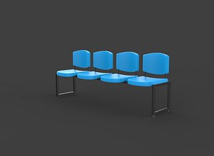 3D model Waiting Chairs 3D model