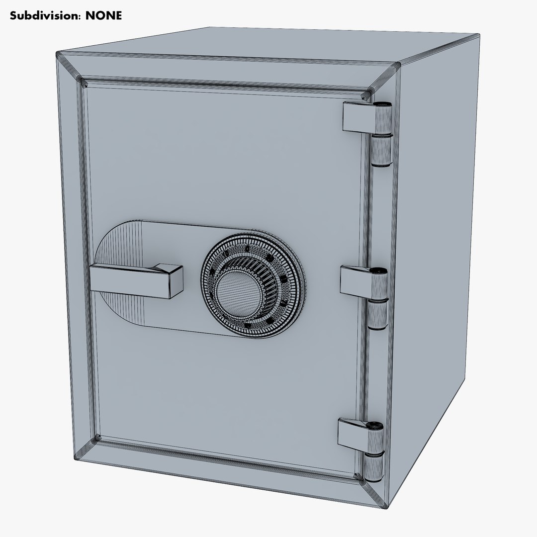 3D Steel Safe v 1 model - TurboSquid 1816225