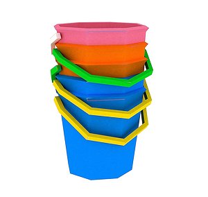 3D bucket spade 01 model