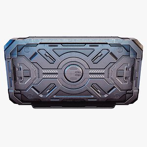 sci-fi door 3D model