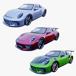 3D car porsche gt3 911