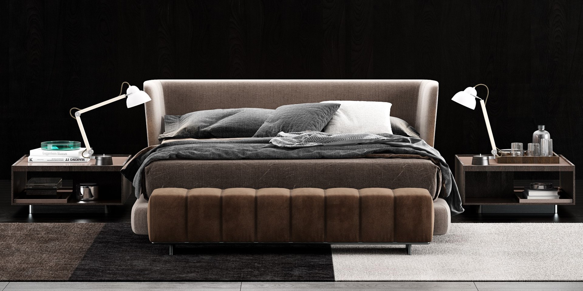 3D Minotti Creed Bed - TurboSquid 1591682