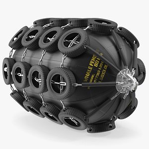 Rubber Pneumatic Ship Fender 3D