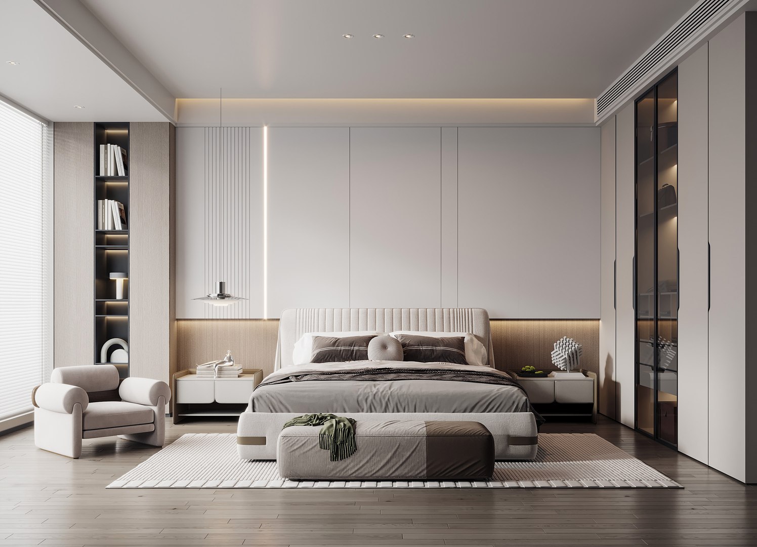 3D Modern bedroom - TurboSquid 2068935