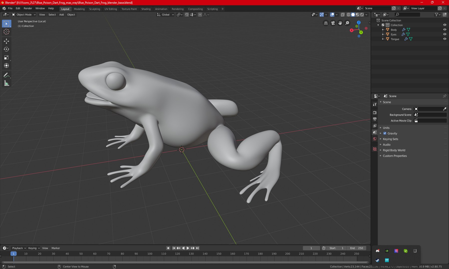 3D Blue Poison Dart Frog model https://p.turbosquid.com/ts-thumb/8L/9bCurq/Wb/bluepoisondartfrogc4dmodel024/jpg/1707552760/1920x1080/fit_q87/340d7f739cc73165d2086ac41f01d08c218c023b/bluepoisondartfrogc4dmodel024.jpg