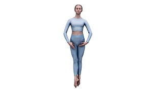 3D Cleaned 3D scan Anastasia Ballet 18 model