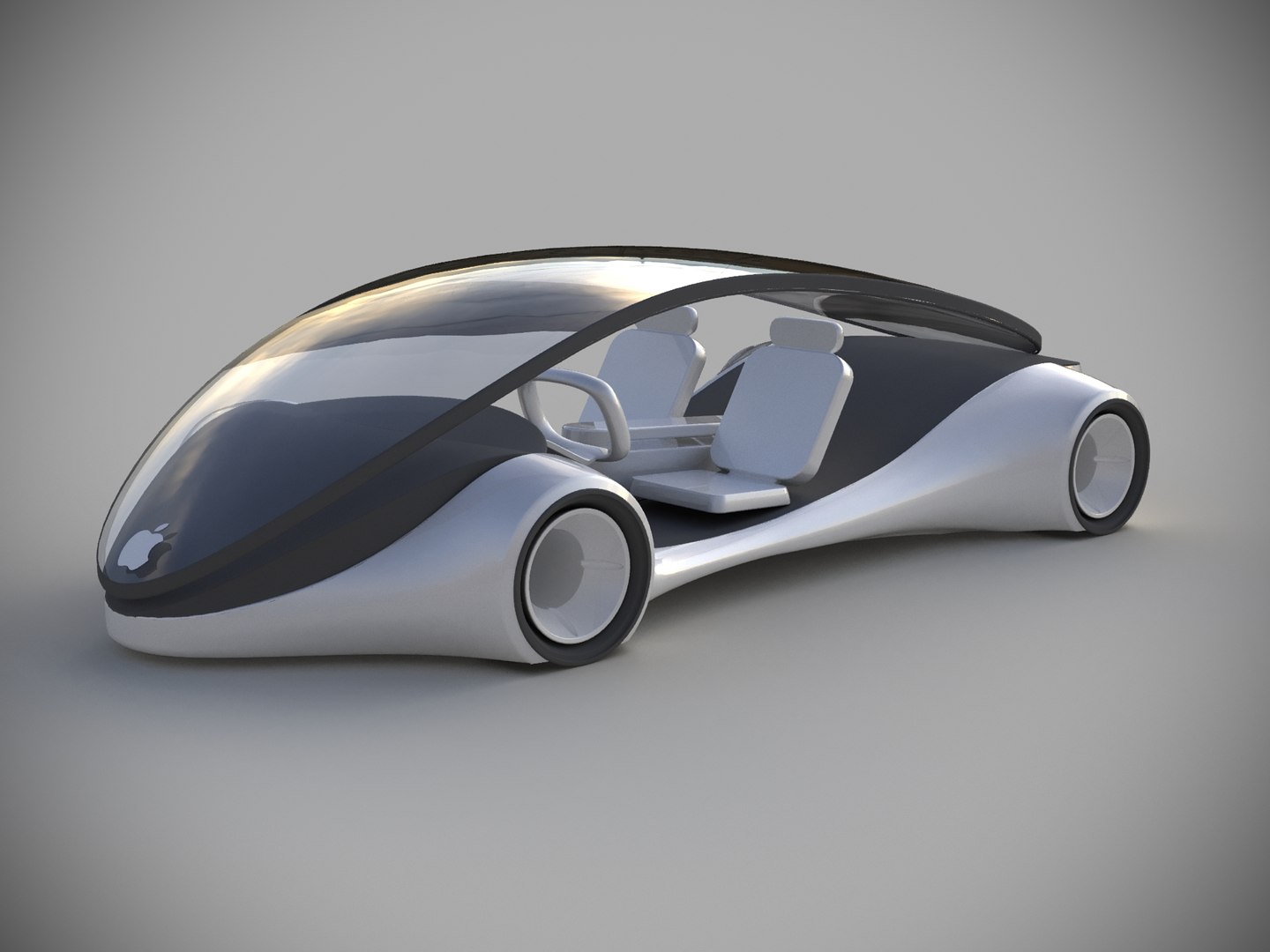 3D Apple Concept Car Model - TurboSquid 1514212