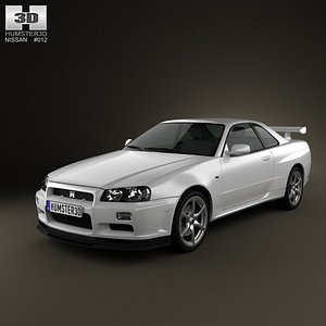 Modello 3D Nissan Skyline R34 C ovest - TurboSquid 1456642