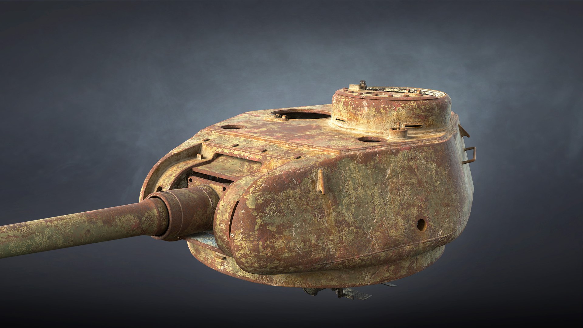 Tank T-34-85 Rusted 3D model - TurboSquid 1840014