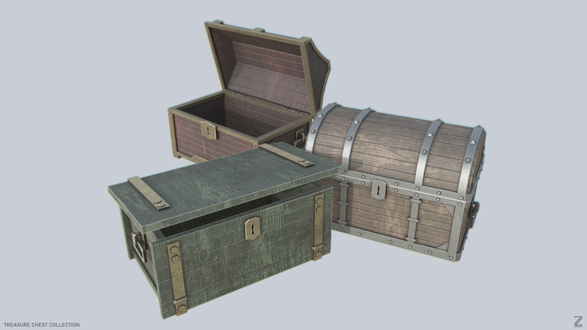 Treasure Chest Collection 3D - TurboSquid 2242295