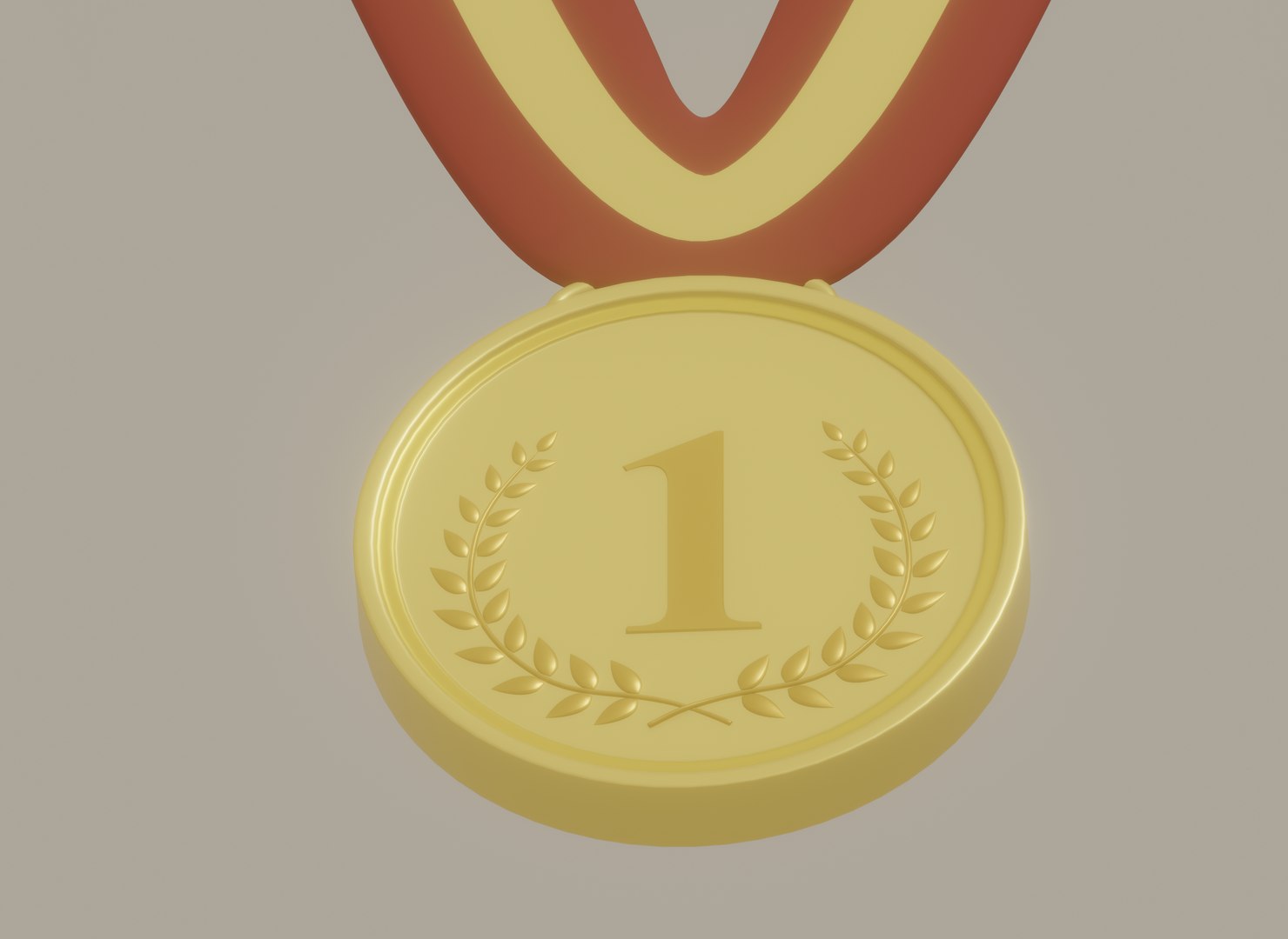3D Gold Medal Award Model - TurboSquid 2196590