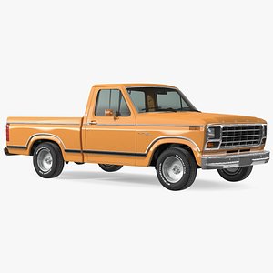 Ford Ranger F100 1980 Pickup Orange Simple Interior