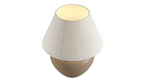 3D model Brown  Ceramic Base Lamp