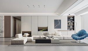 Modern living room 3D
