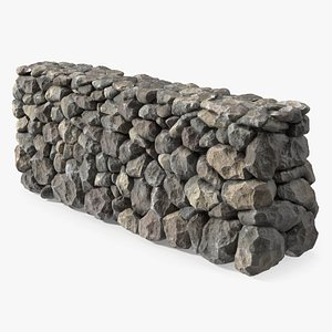 3D Stone Block Fence