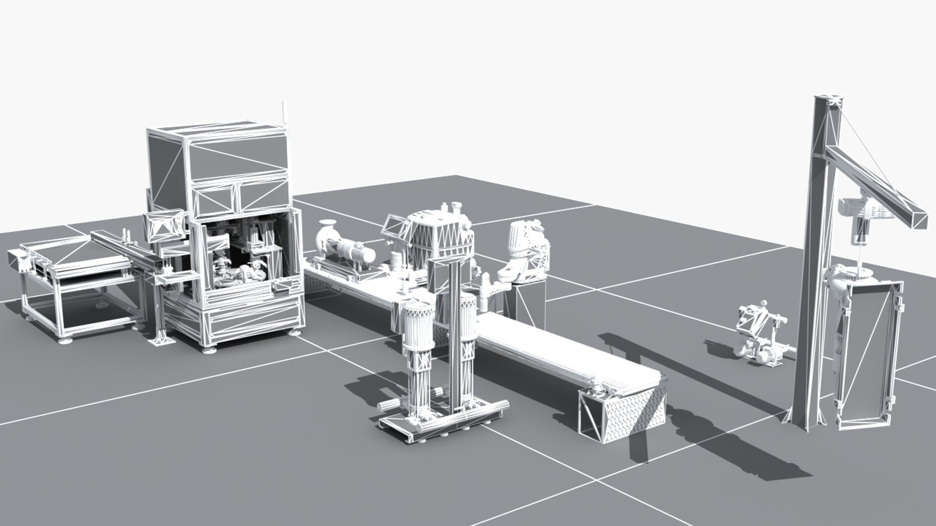 Industrial Equipment 32 - Motor Production Line 3D Model - TurboSquid ...