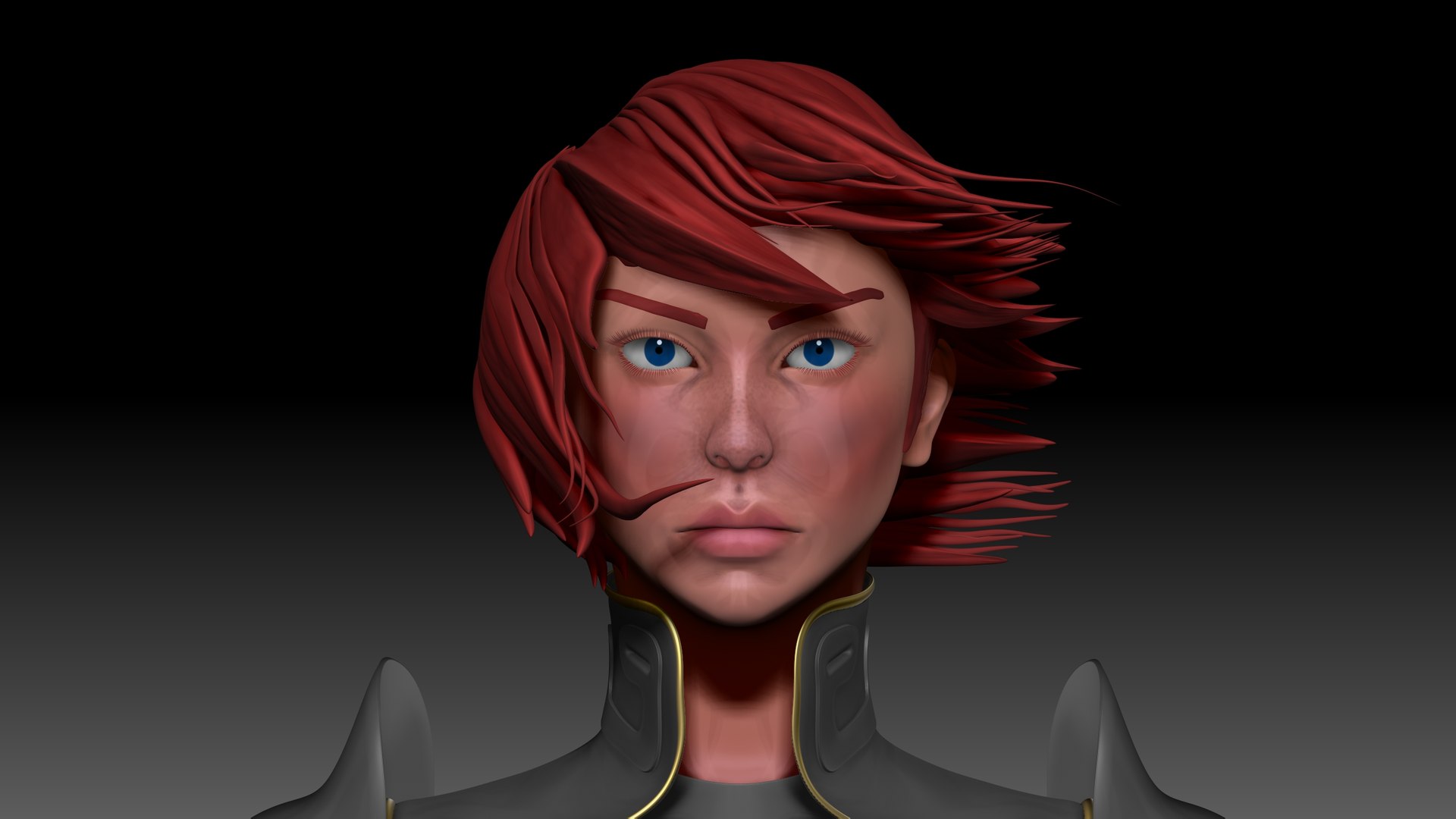 Free 3d Warrior Woman Turbosquid 2005571