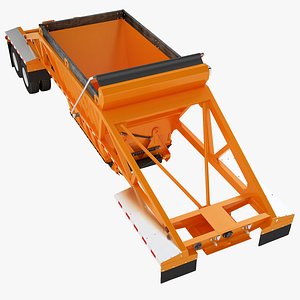 Belly Dump Trailer 02 3D