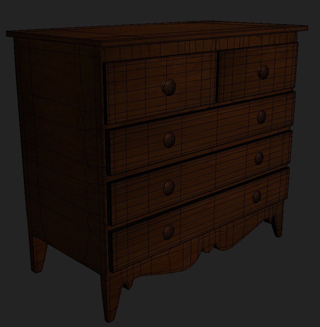 old commode 3d model