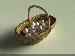 3d egg basket model
