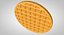 baked waffle food 3D model