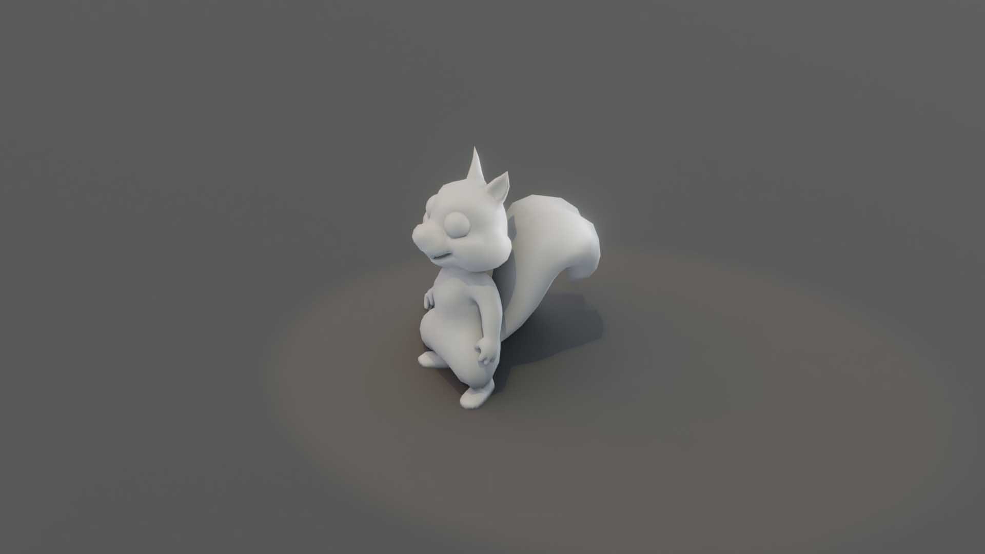 Cartoon Squirrel Animated And Rigged Base Mesh 3D - TurboSquid 2083723