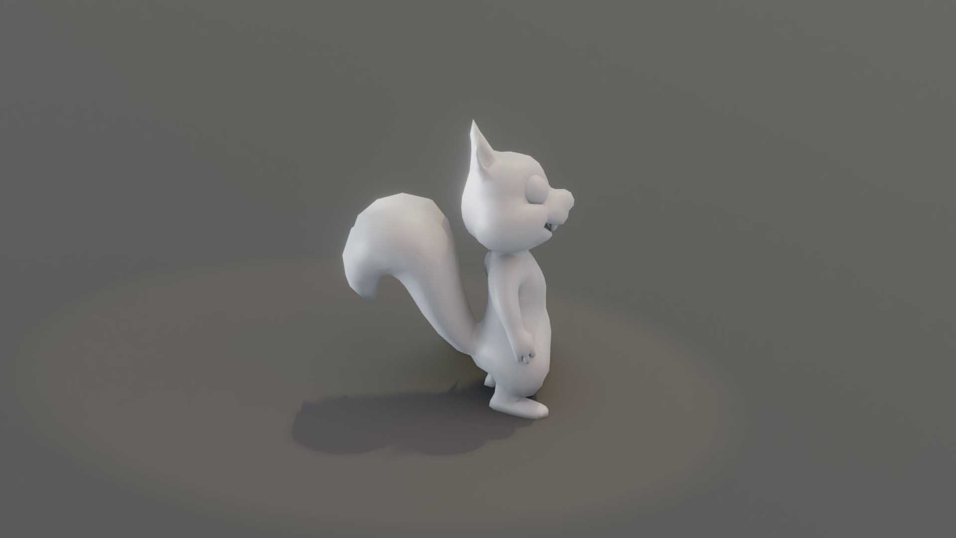 Cartoon Squirrel Animated And Rigged Base Mesh 3D - TurboSquid 2083723